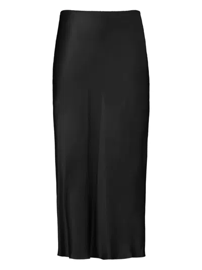 Sablyn Miranda Bias-cut Midi Skirt In Black