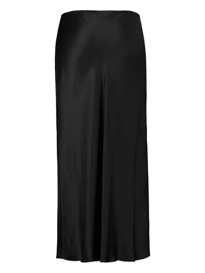 Sablyn Miranda Bias-cut Midi Skirt In Black