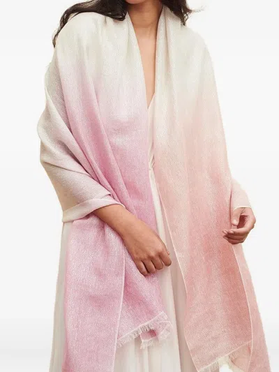 Jane Carr Ombre-effect Scarf In Pink