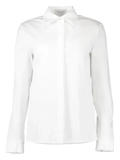 Michael Kors Linear Sequin Hansen Silk Shirt In Neutral