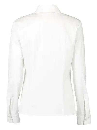 Michael Kors Linear Sequin Hansen Silk Shirt In Neutral