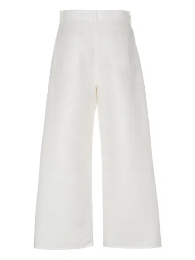 Mantù High-waisted Trousers In White