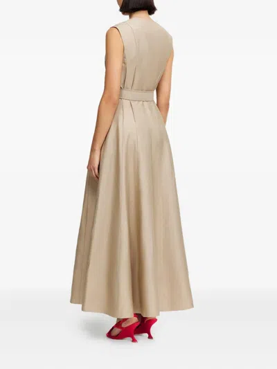 Acler Hepworth Belted Sleeveless Maxi Dress In Neutral