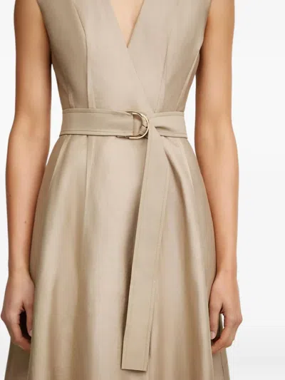 Acler Hepworth Belted Sleeveless Maxi Dress In Neutral
