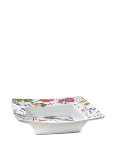 Lanvin Illustration-print Porcelain Tray In Multi