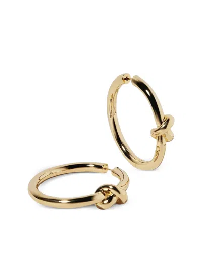 Jennifer Fisher Baby Knot Hoop Earrings In Gold