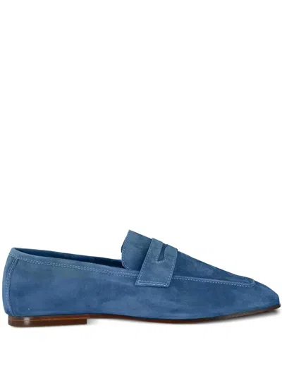 Sophique Essenziale Suede Loafers In Blue