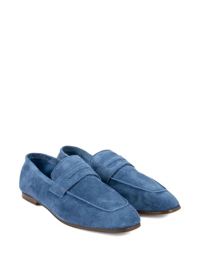 Sophique Essenziale Suede Loafers In Blue