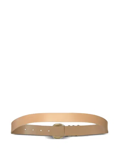 Eleventy Three-loop Leather Belt In Brown