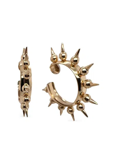 Brooks Brothers 18k Yellow Gold Spiked Muse Earrings In Gold