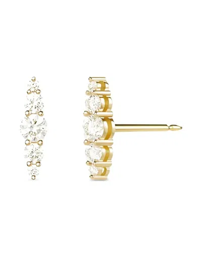 Melissa Kaye 18k Yellow Gold Aria Diamond Earrings In Gold