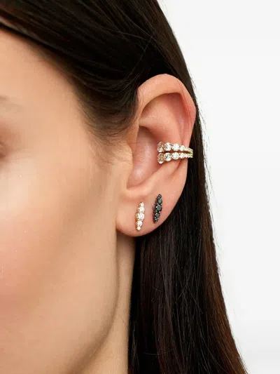 Melissa Kaye 18k Yellow Gold Aria Diamond Earrings In Gold