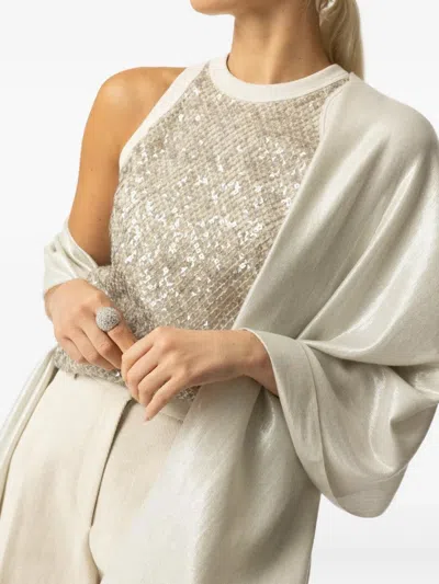 Jane Carr The Mercury Scarf In White