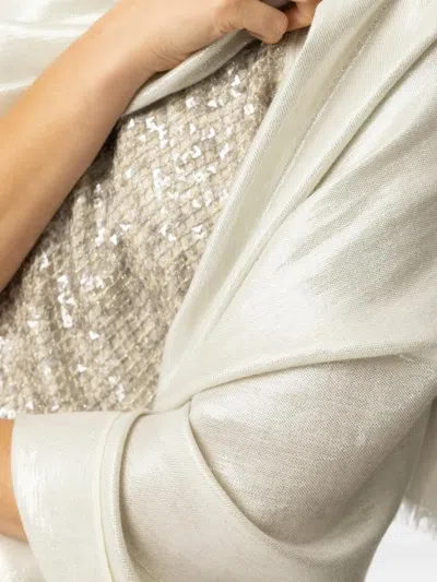 Jane Carr The Mercury Scarf In White