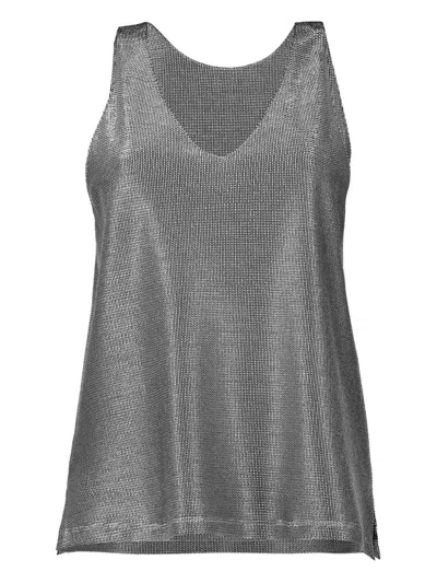 Peter Cohen V-neck Tank Top In Gray