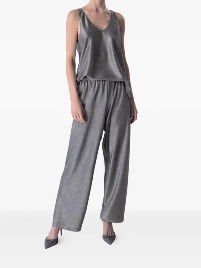 Peter Cohen V-neck Tank Top In Gray