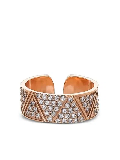 Alessa Jewelry 18k Rose Gold Elixir Diamond Ring In Gold