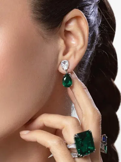 Fantasia By Deserio Drop Earrings In Green
