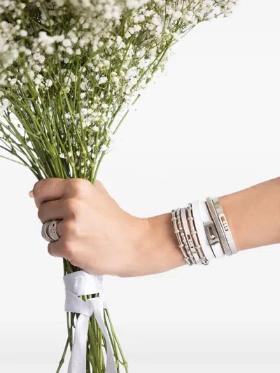 Sidney Garber Spring Diamond Bracelet In White