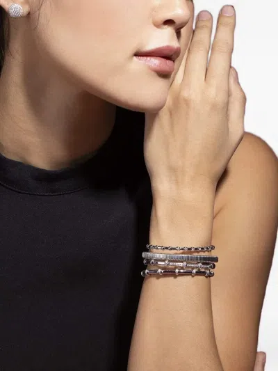 Sidney Garber Spring Diamond Bracelet In White