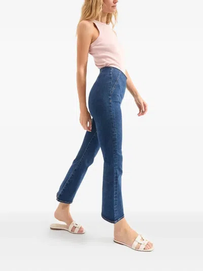 Veronica Beard Exclusive Beverly Embellished Skinny Flare Jeans In Blue