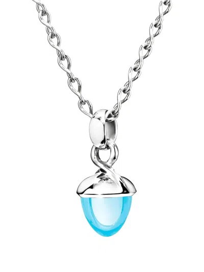 18K白金 BOUQUET 黄玉项链