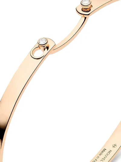 Nouvel Heritage 18k Rose Gold Monday Morning Mood Diamond Bangle In Gold