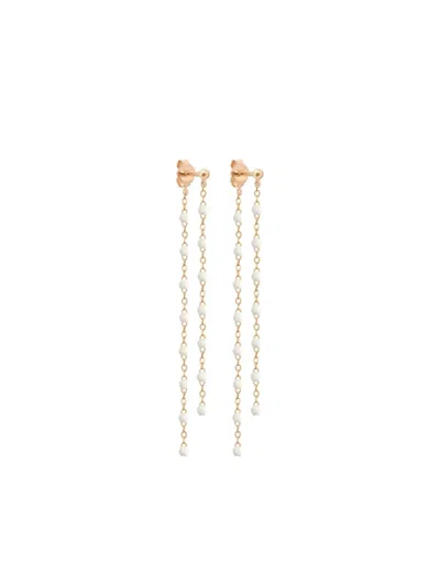 Gigi Clozeau 18k Yellow Gold Beaded Dangling Earrings In Gold