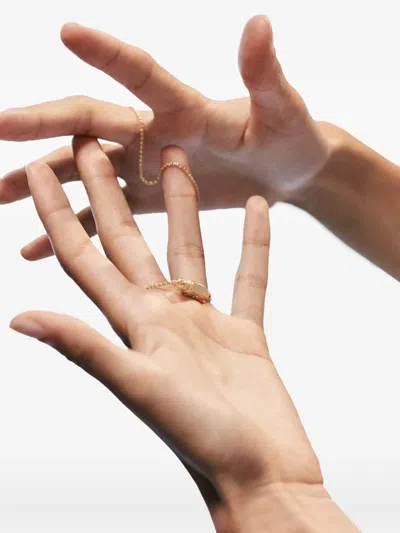 Marie Lichtenberg 18kt Yellow Gold Micro Coco Locket Diamond Necklace In Gold