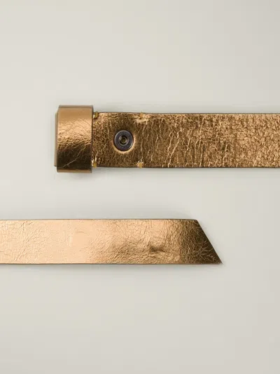 Lanvin Metallic Belt In Gold