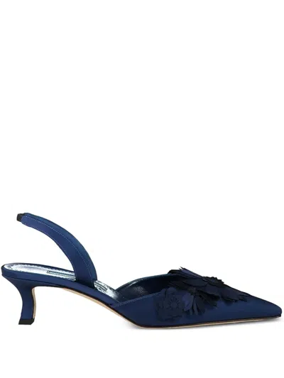 Manolo Blahnik Moislifa Pumps In Blue