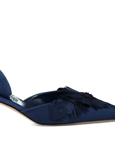 Manolo Blahnik Moislifa Pumps In Blue