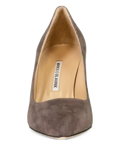 Manolo Blahnik 70mm Bb Pick Tora Pums In Brown