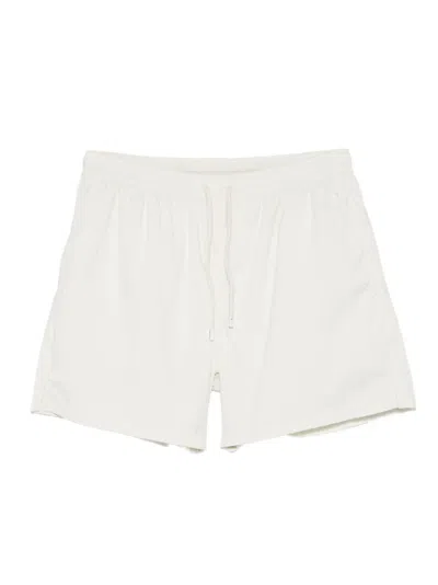 Fedeli Drawstring Madeira Siwm Shorts In White