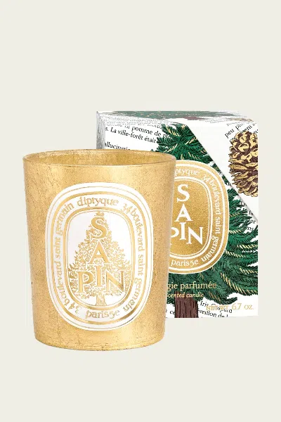 Diptyque Sapin (pine Tree) Classic Candle 190g - Holiday Edition 2025 In Gold