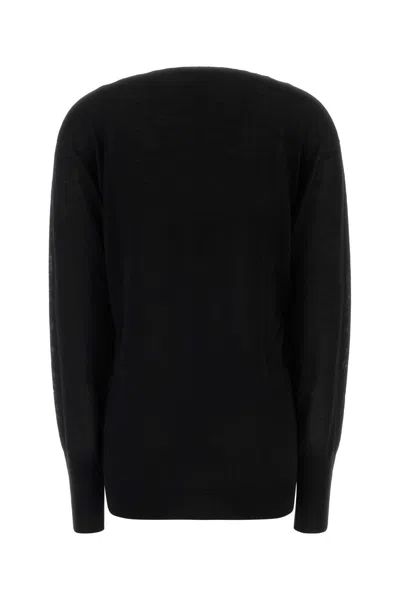 Alberta Ferretti Alberta Ferreti Black Wool Blend Sweater In Black
