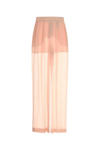 Alberta Ferretti Alberta Ferreti Pink Silk Wide-leg Pant In Pink