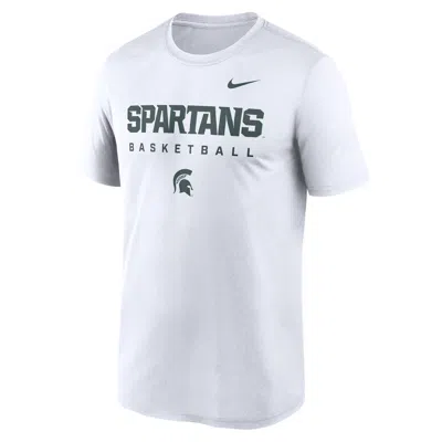 Nike Michigan State Courtside Basketball Legend  Men's Dri-fit College T-shirt In Brown