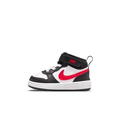 Nike Court Borough Mid 2 Toddler Shoes In Black