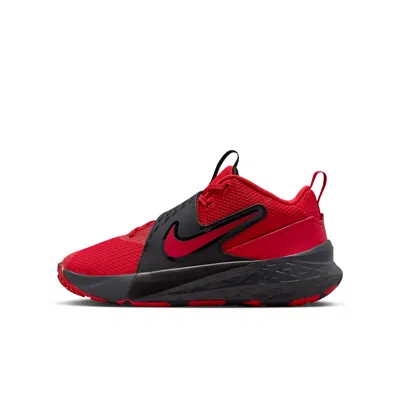 Nike Team Hustle D 12 Big Kids' Basketball Shoes In Red