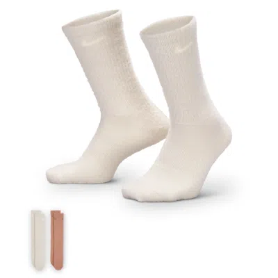 Nike Unisex Everyday Cushioned Cozy Crew Socks (2 Pairs) In Multi