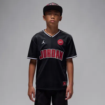 Jordan Big Kids' Sport Jersey In Black