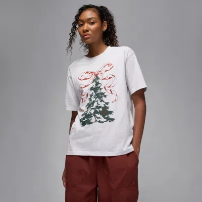 Jordan Christmas Tree Graphic T-shirt In White