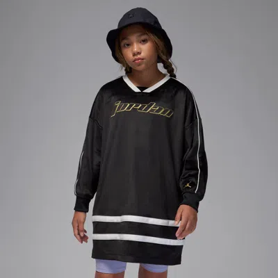 Jordan Mountainside Big Kids' Velour Dress In Green