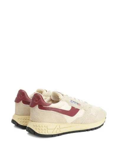 Autry Sneaker Reelwind Low Beige Bordeaux In Multi