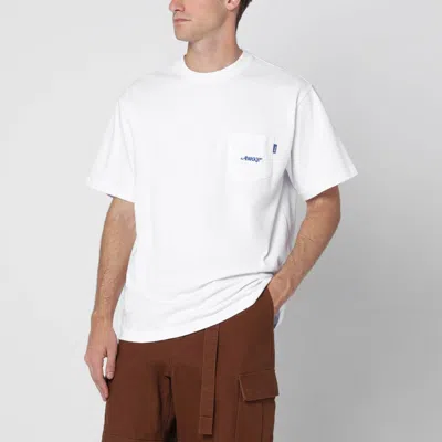 Awake Ny Classic Logo Pocket T-shirt In White