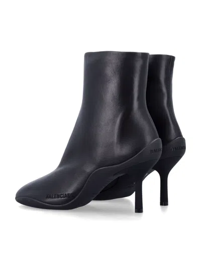 Balenciaga Stivaletti Shibuya 80 In Pelle Nera   Donna In Black