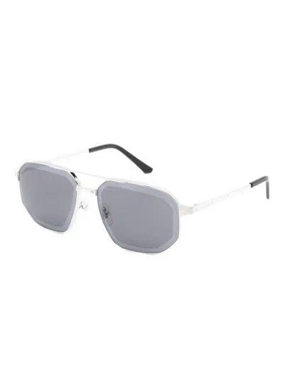 Cartier Pilot-frame Sunglasses In Silver