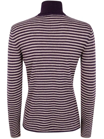 Base Striped Halterneck Sweater In Multi