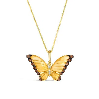 Le Vian Ladies Cinnamon Citrine Necklaces Set In 14k Honey Gold In Yellow